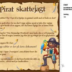 Den første opgave i piratskattejagten