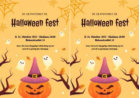 Invitation til Halloweenfest
