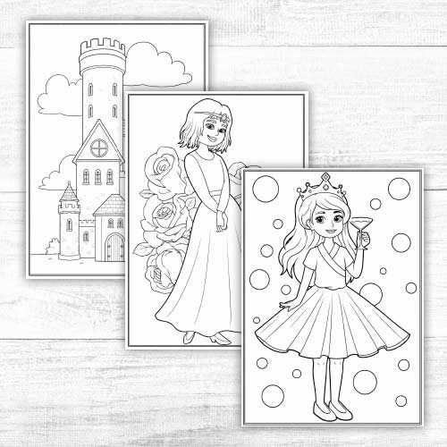 Malebog prinsesser - Billede 4