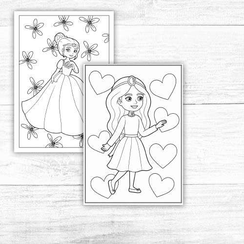 Malebog prinsesser - Billede 5