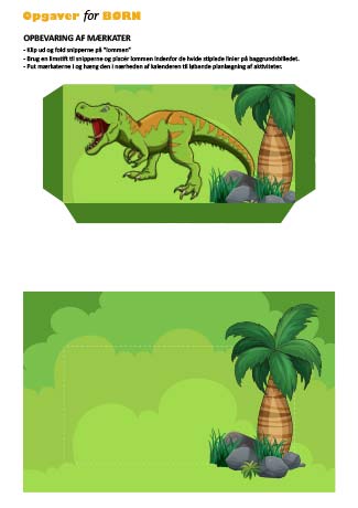 Lomme-til-mærkater-dinosaurer