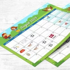 Kalender til børn med Årstider - 2024