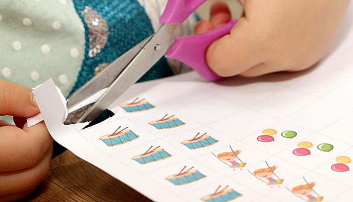 Kalender til børn med mærkater