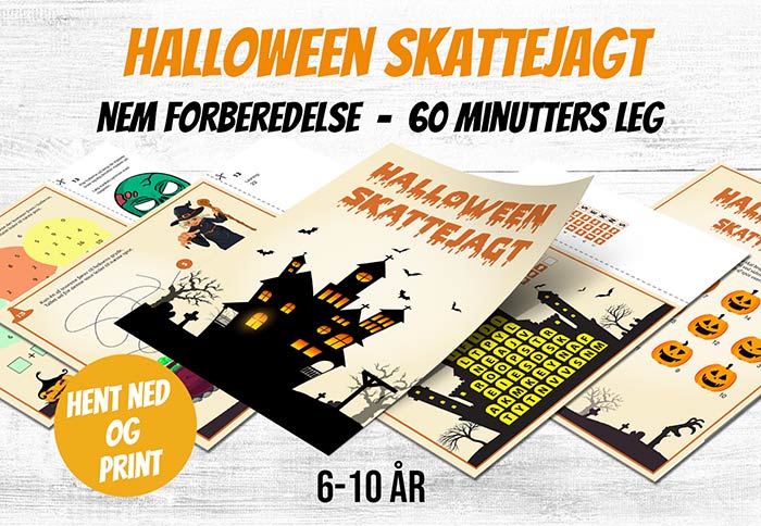 Halloween skattejagt - leg til børn