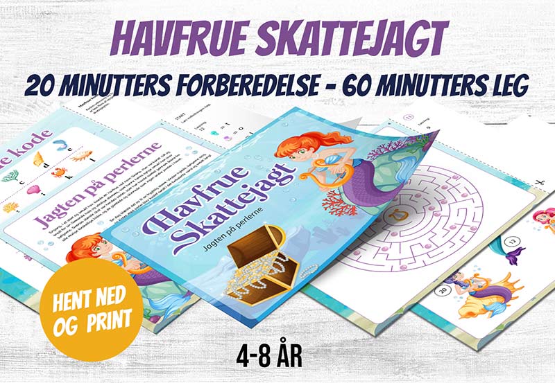 Skattejagt til havfrue festen