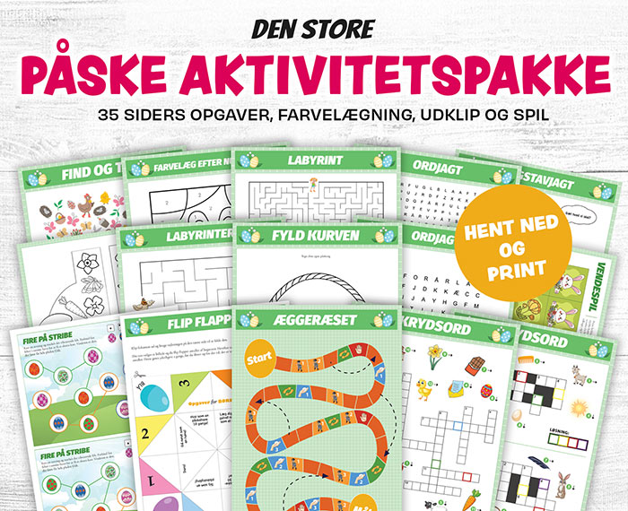 Den store påske aktivitetspakke for børn