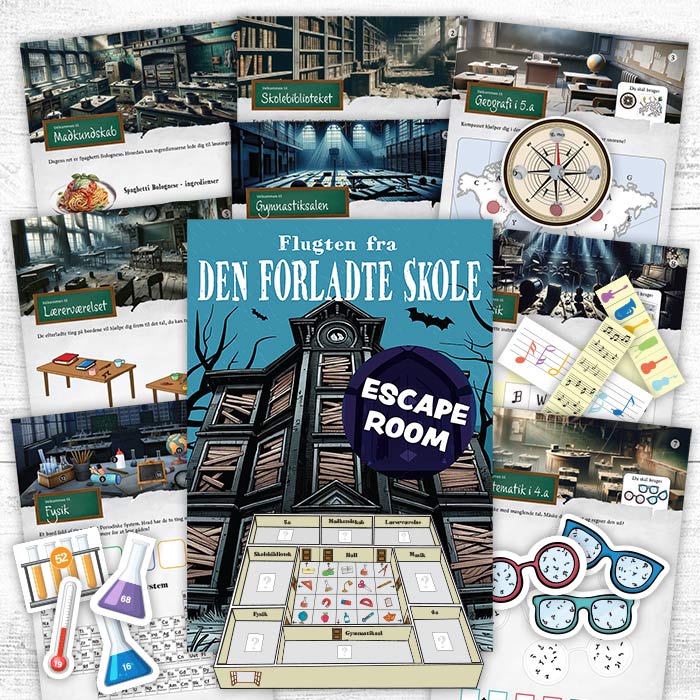 Escape room for børn - Den forladte skole